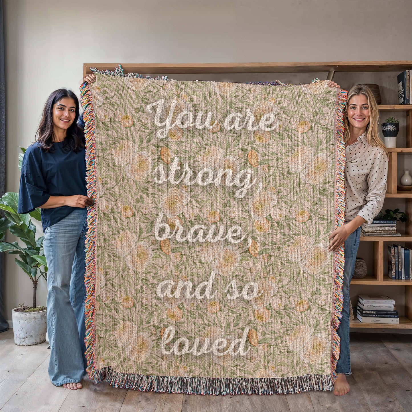 Oversized You Are Loved Woven Blanket (60x90)