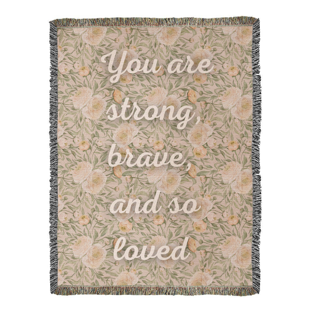 Oversized You Are Loved Woven Blanket (60x90)