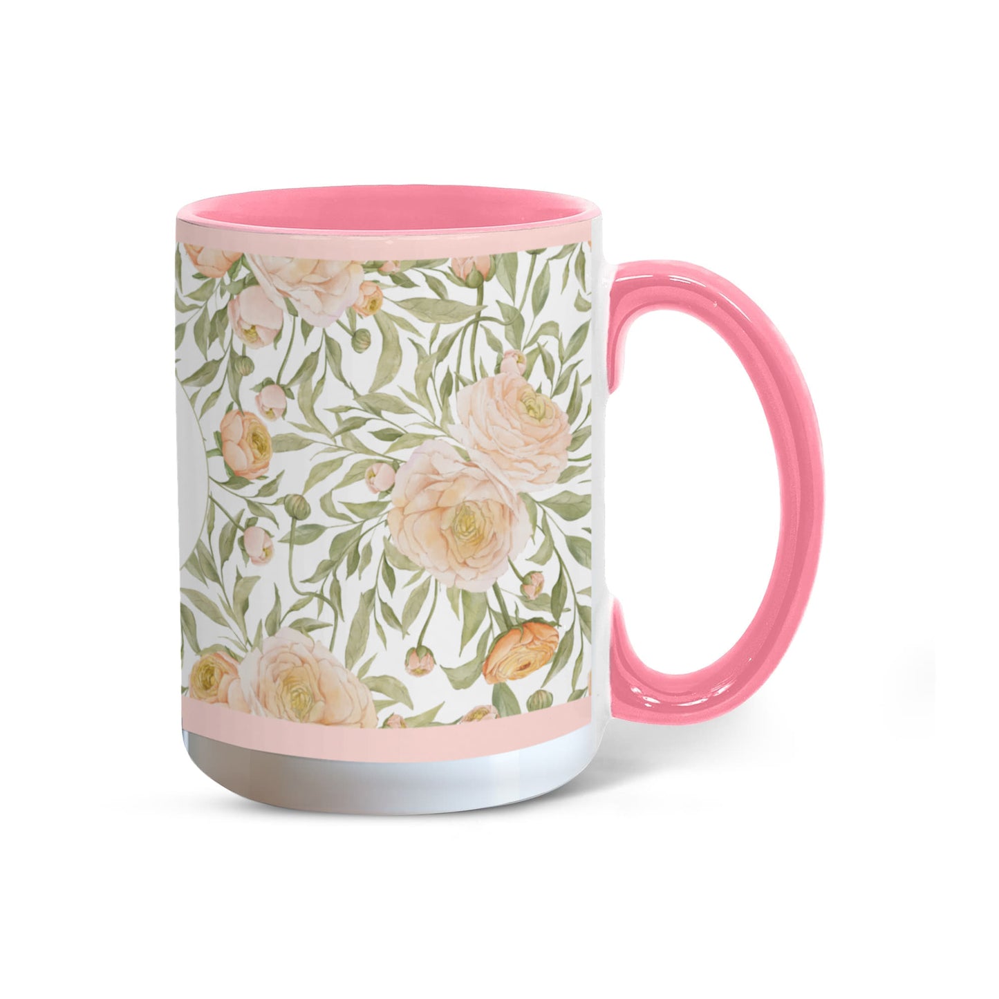 Rose Customized Color Accent Mug