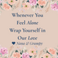Customized Flower Love Wrapped Woven Blanket (landscape)