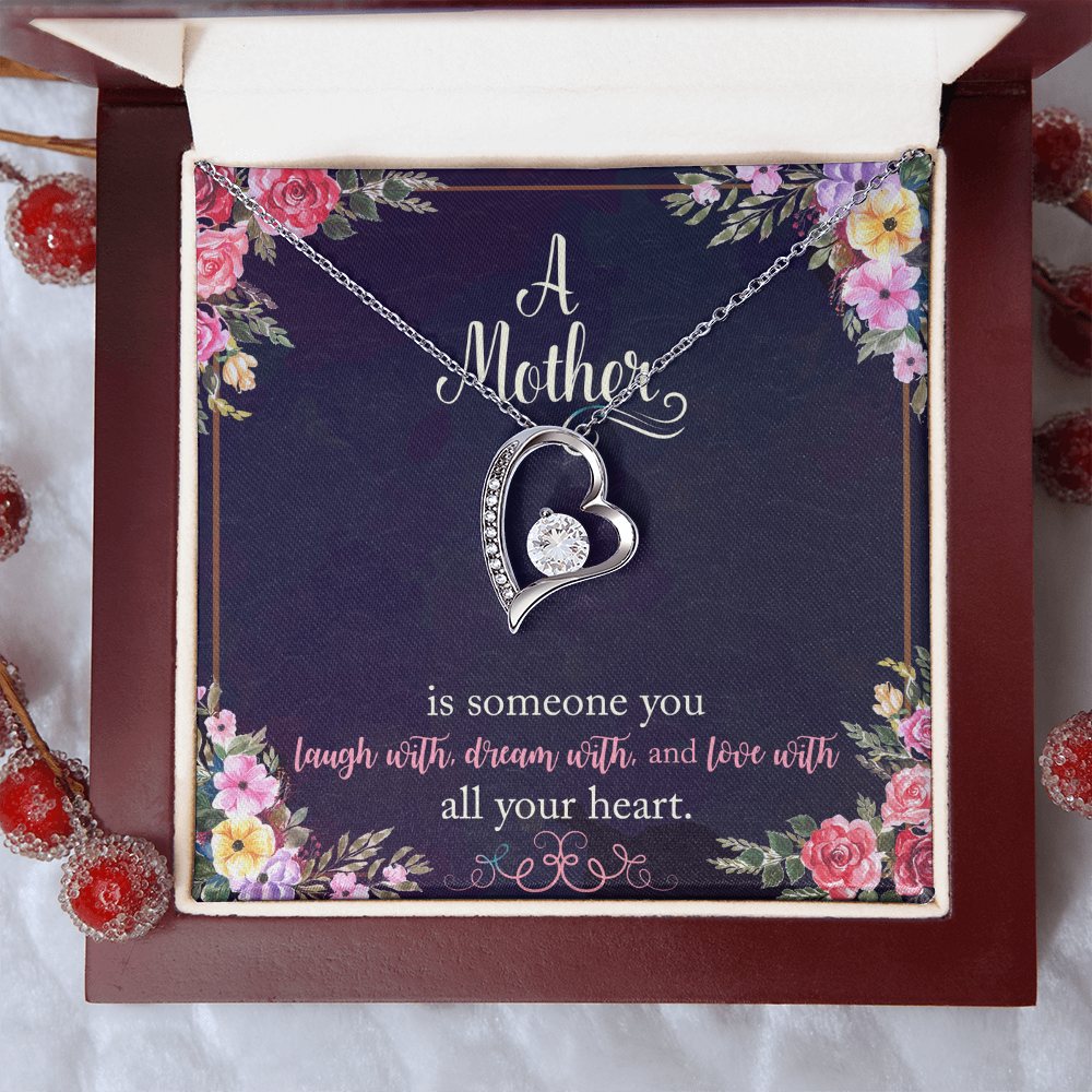 A Mother is Someone You Love With All Your Heart Necklace