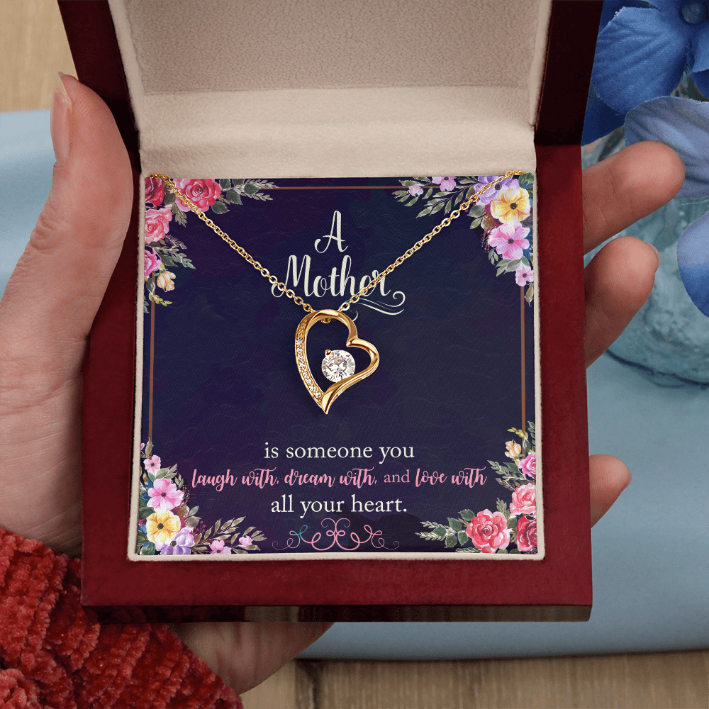 A Mother is Someone You Love With All Your Heart Necklace