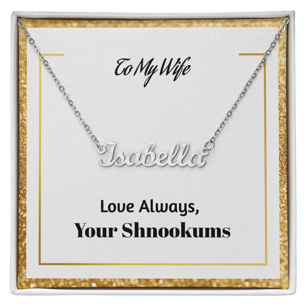 Name necklace test 2