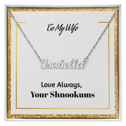 Name necklace test 2