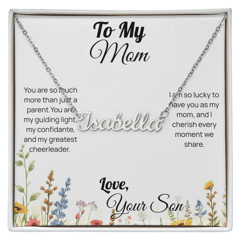 necklace for mom jewelry custom personalized Mother's Day from son 