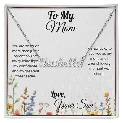 necklace for mom jewelry custom personalized Mother's Day from son 