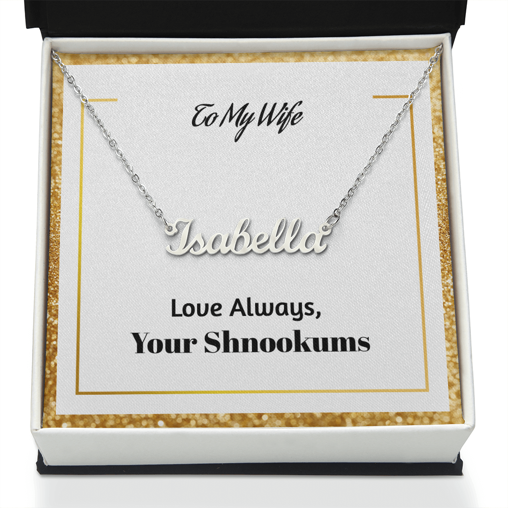 Name necklace test 2