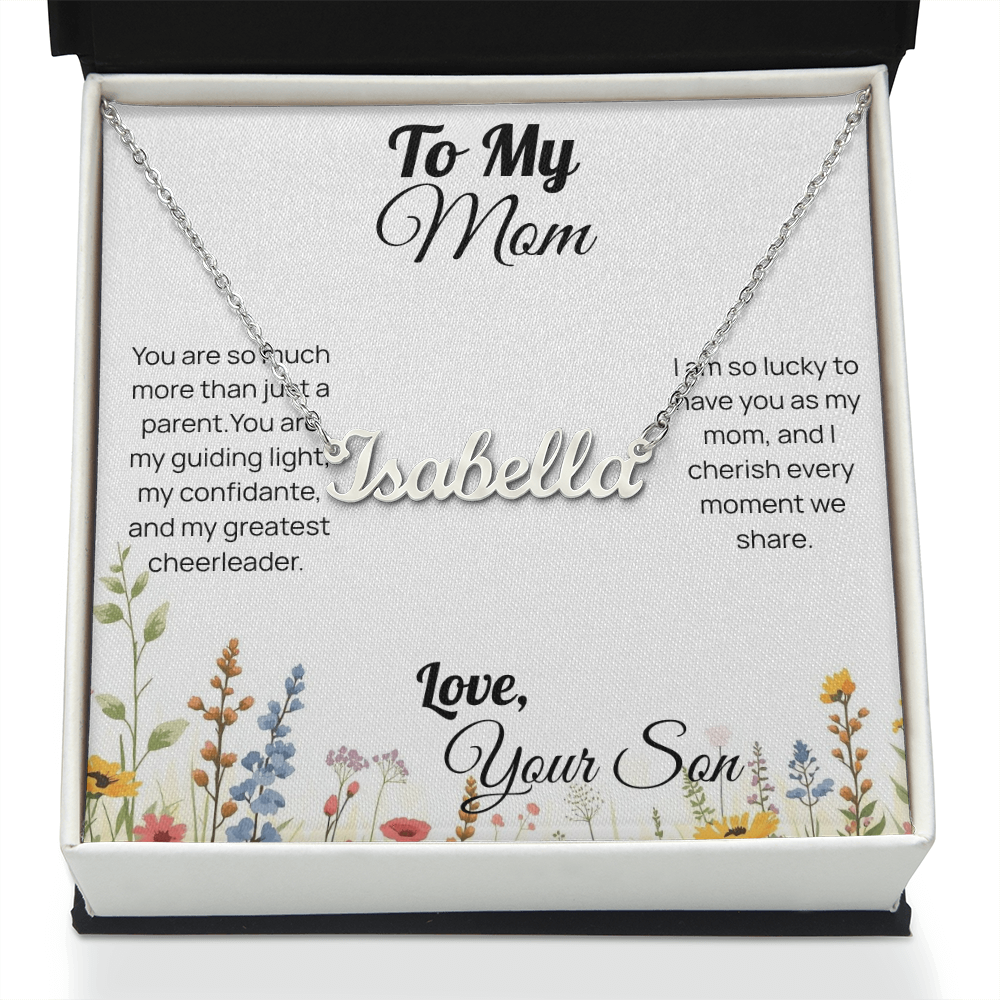 Mother's Day custom name necklace