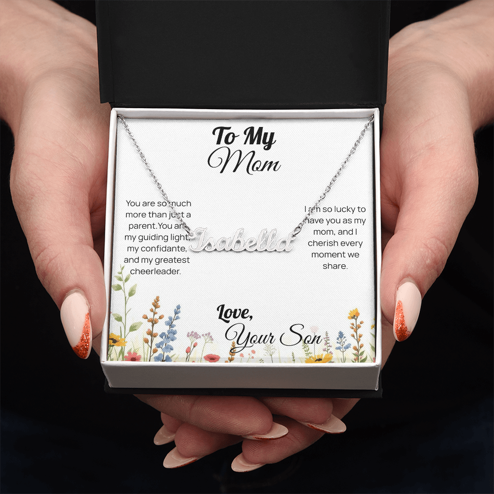 Mother's Day custom name necklace