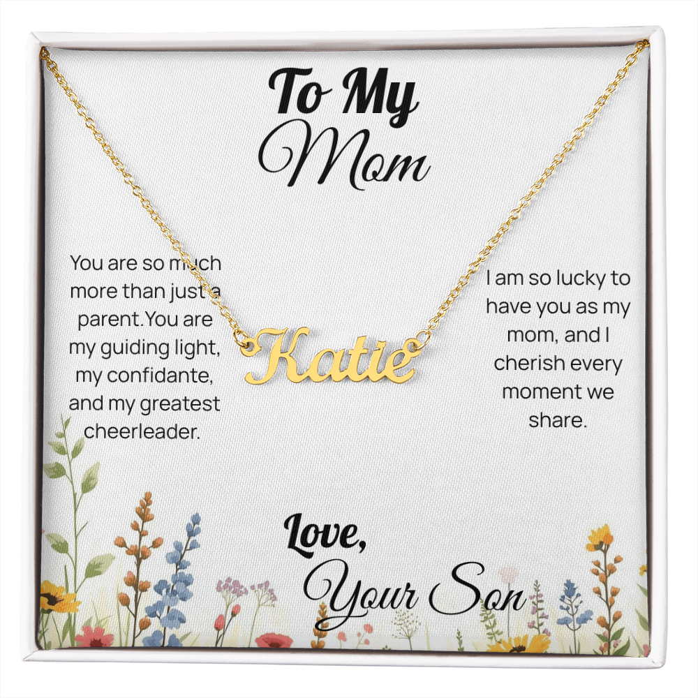 Mother's Day custom name necklace