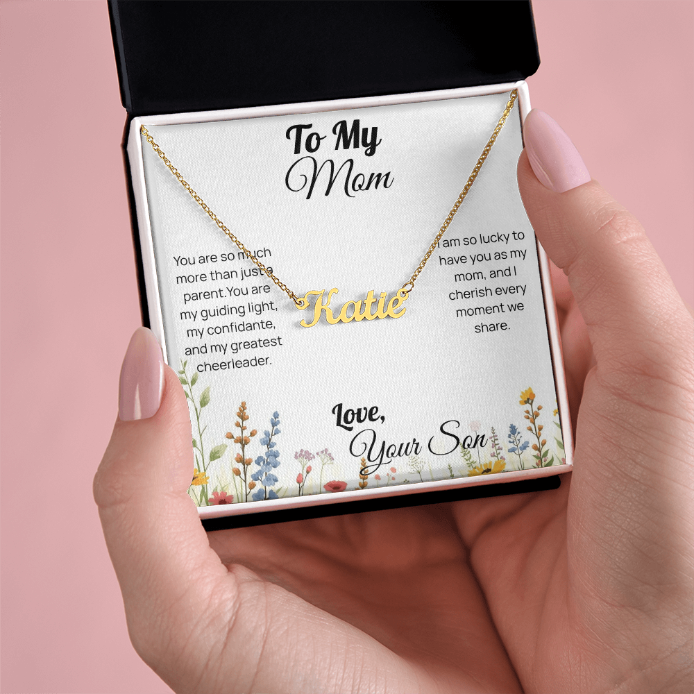 Mother's Day custom name necklace