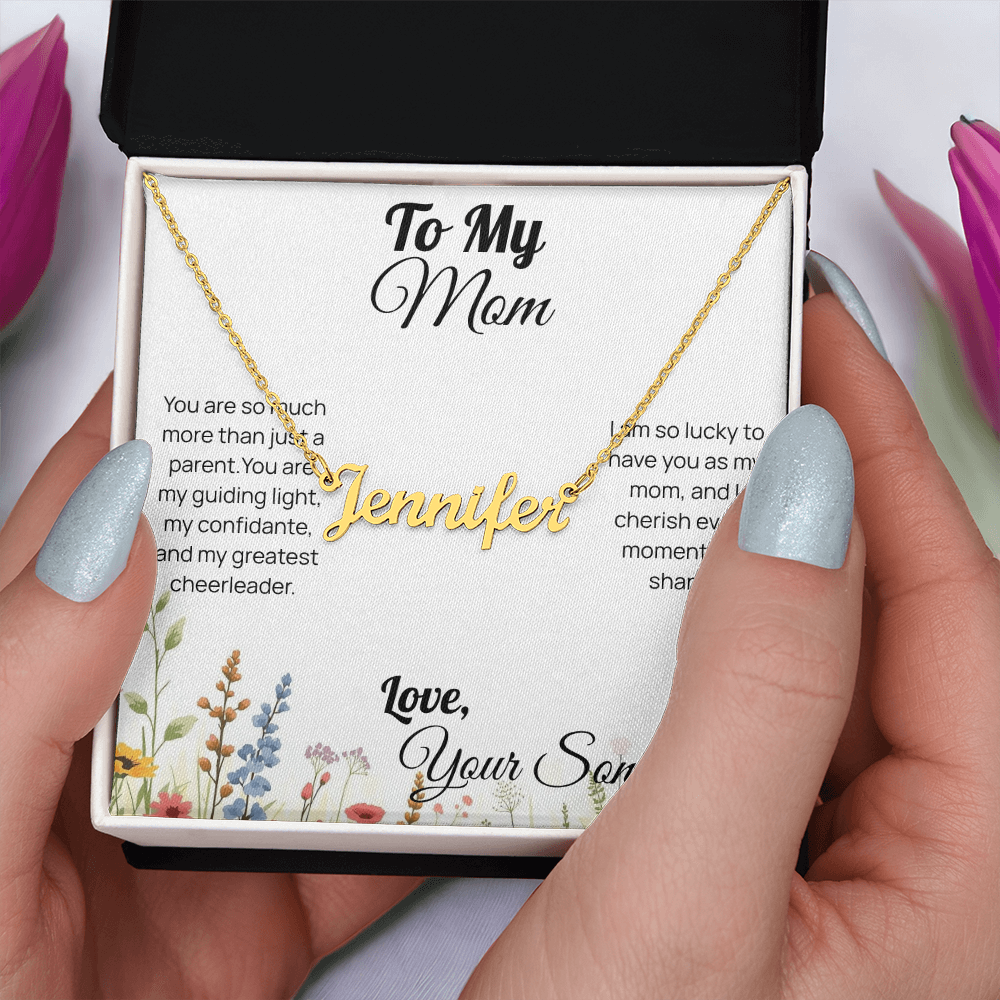 Mother's Day custom name necklace