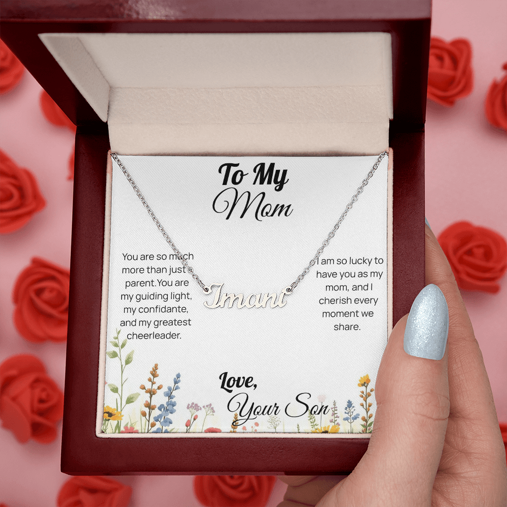 Mother's Day custom name necklace