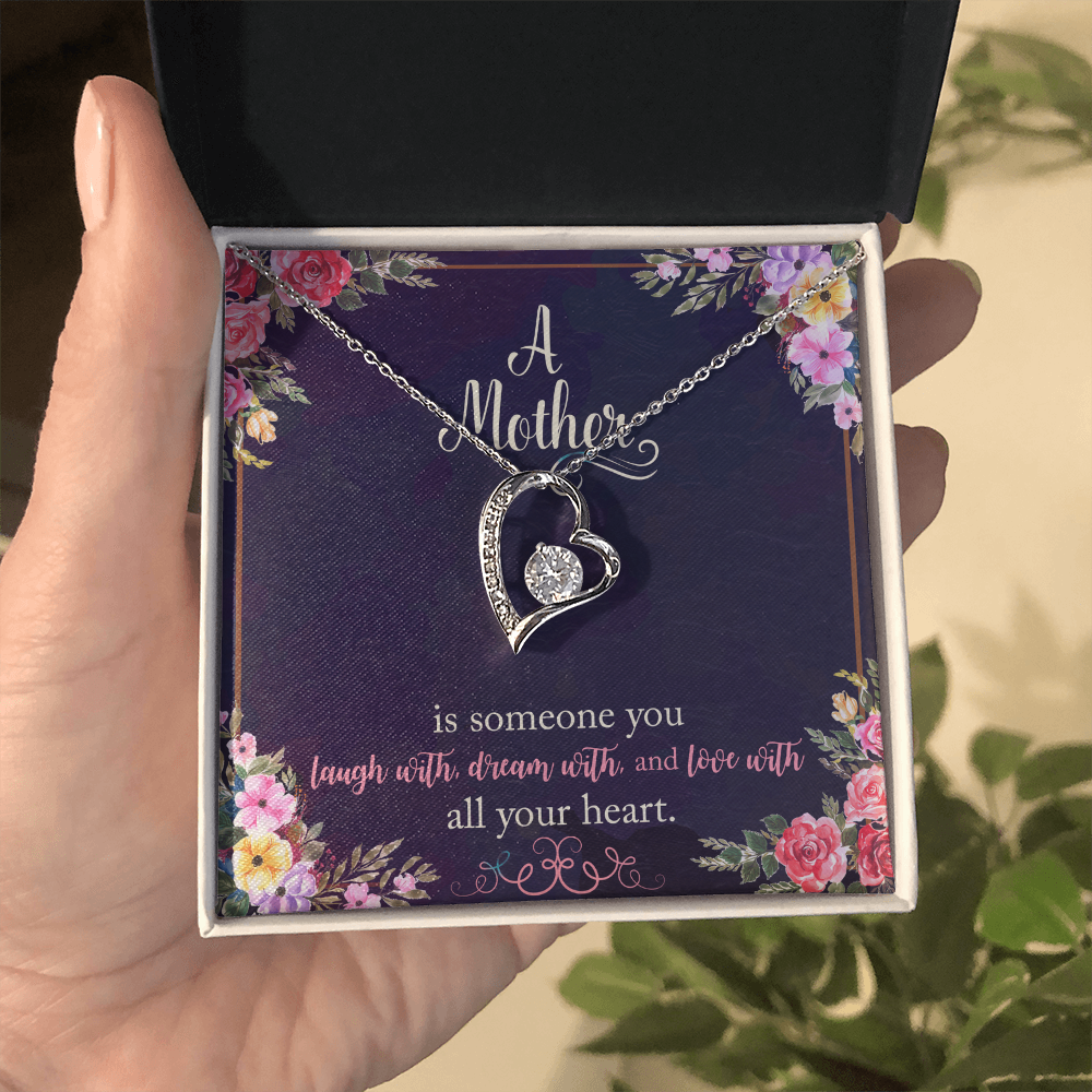 A Mother is Someone You Love With All Your Heart Necklace