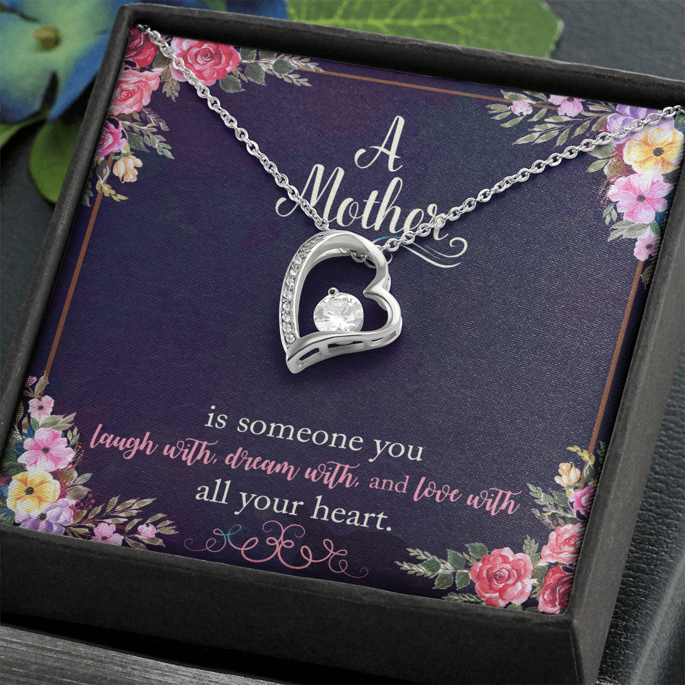 A Mother is Someone You Love With All Your Heart Necklace