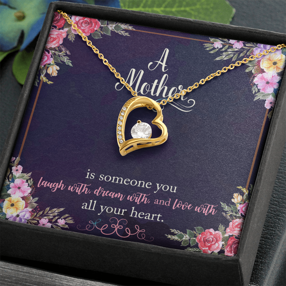 A Mother is Someone You Love With All Your Heart Necklace
