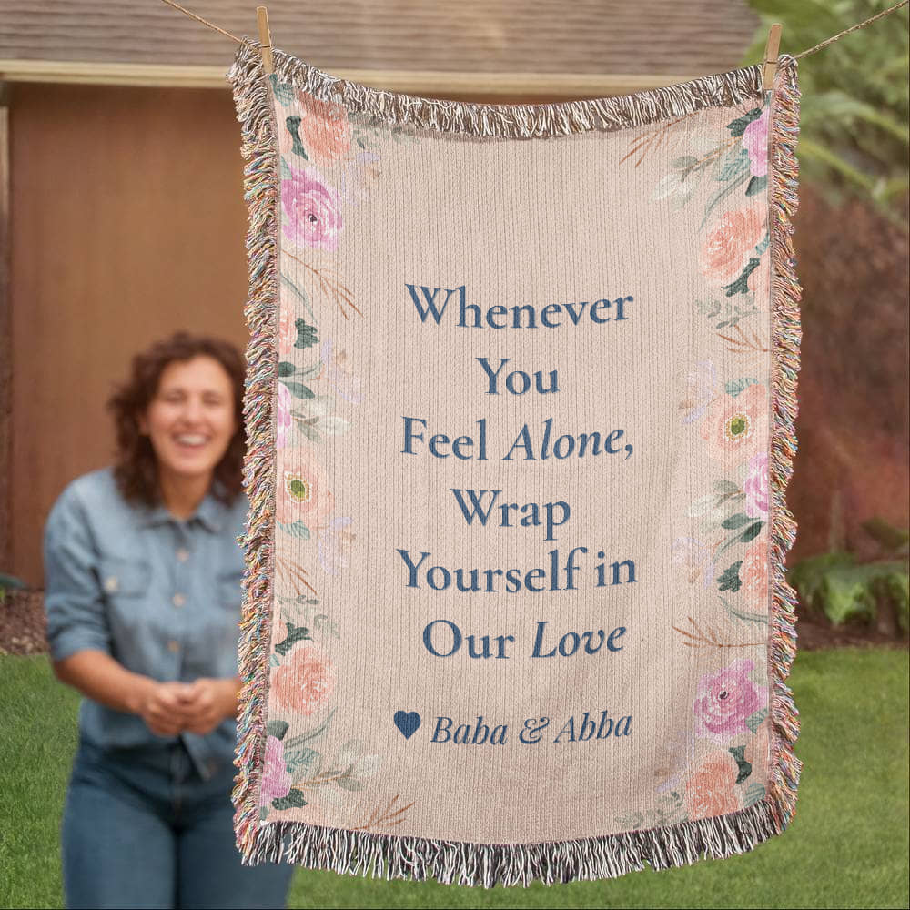 Love wrapped blanket - customize with your name