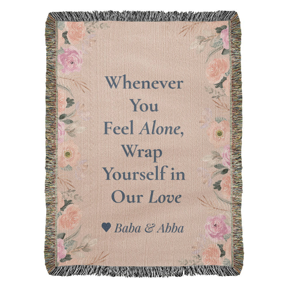 Love wrapped blanket - customize with your name