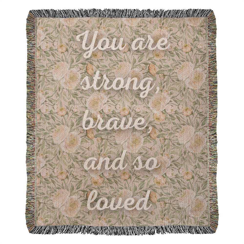 Oversized You Are Loved Woven Blanket (60x90)