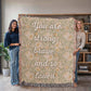 Oversized You Are Loved Woven Blanket (60x90)