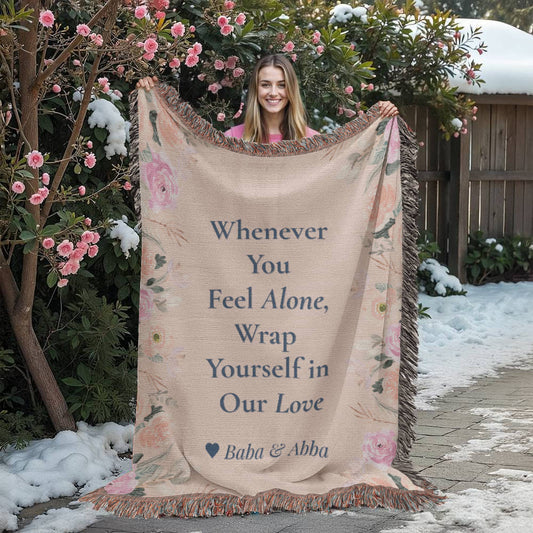 Love wrapped blanket - customize with your name