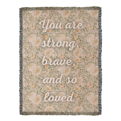 Oversized You Are Loved Woven Blanket (60x90)