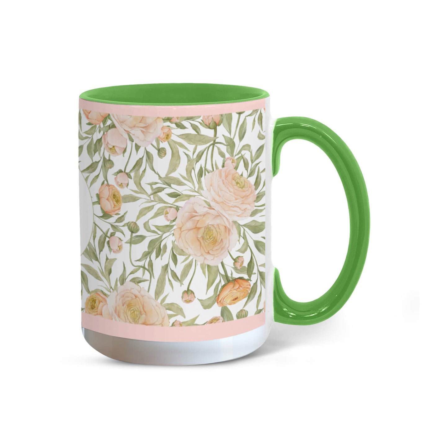 Rose Customized Color Accent Mug