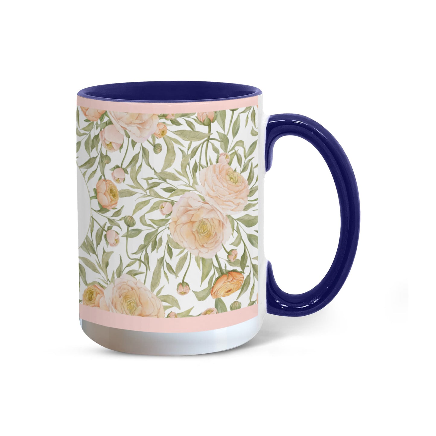 Rose Customized Color Accent Mug