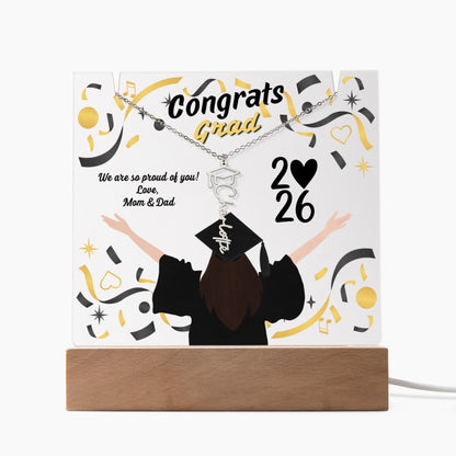 Grad name necklace - customizable